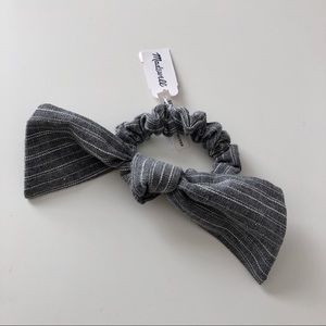 NWT Madewell striped bow scrunchie